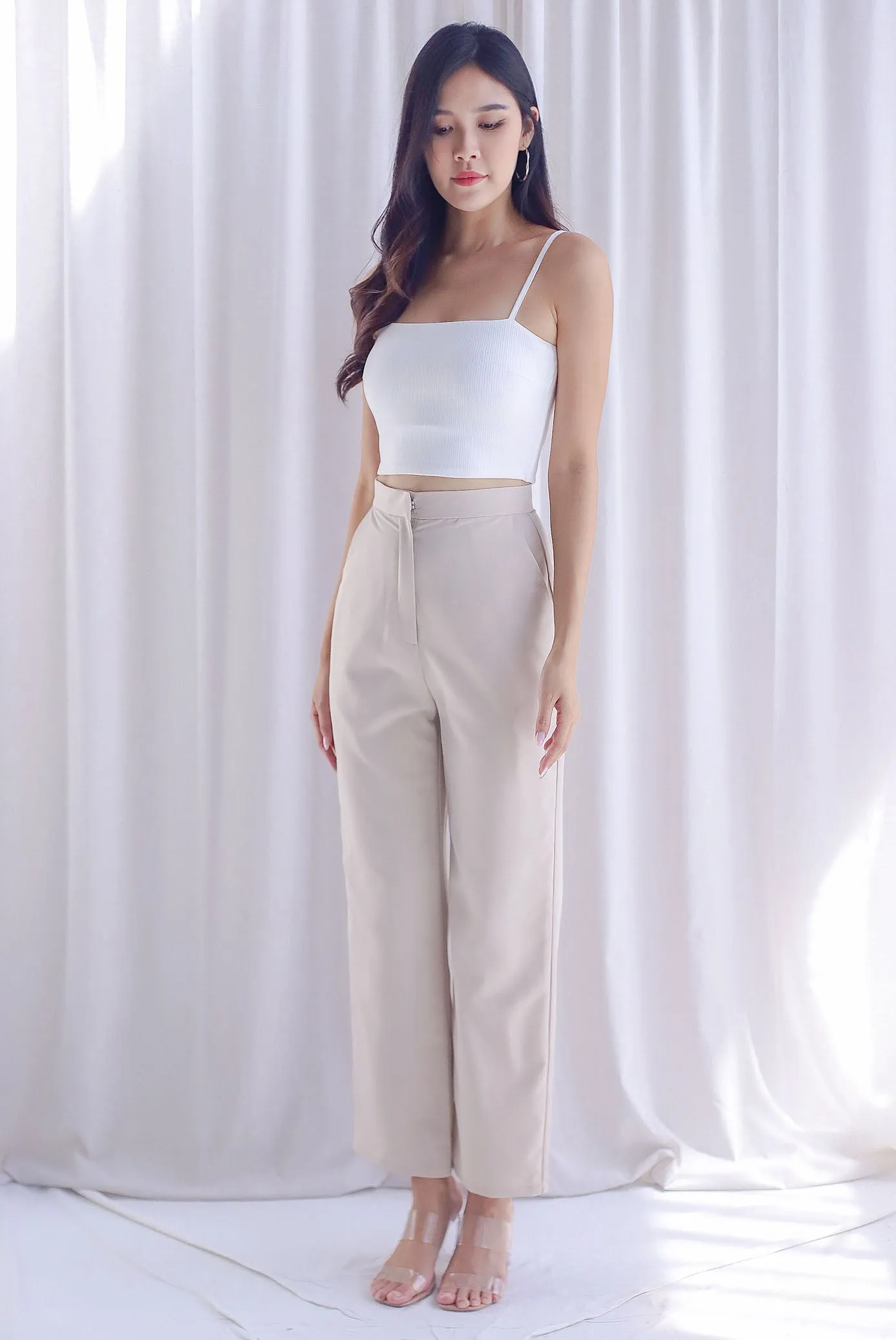 Mishka Tailored Pants In Ecru