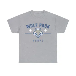 Mitch Creek Wolf Pack Hoops Logo Back Heavy Cotton Tee Adult