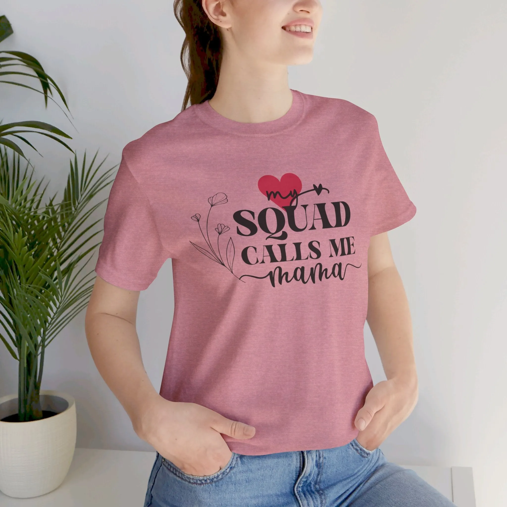Mom Squad Tee, Mom Tee, Mom Shirt, Jersey Short Sleeve Tee