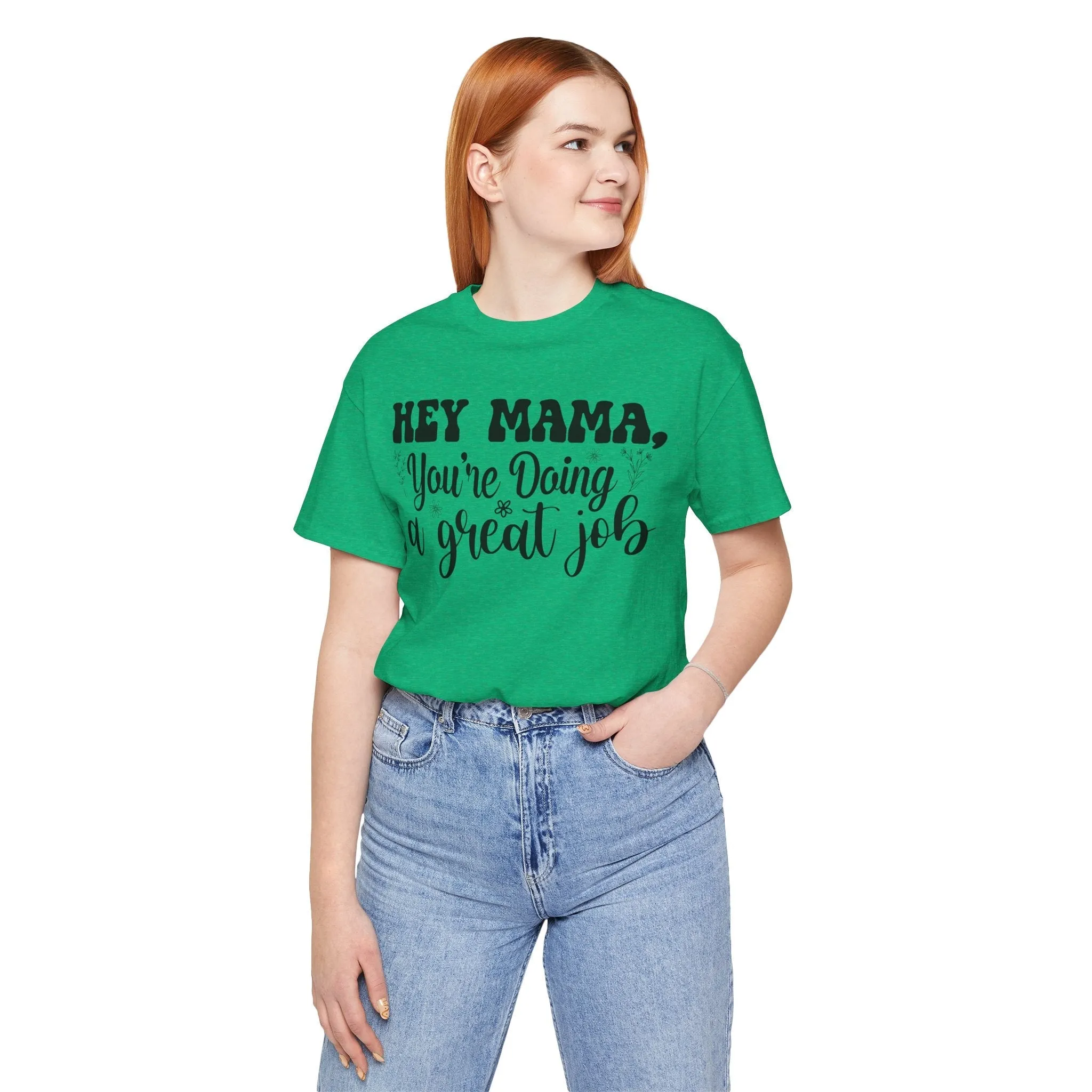 Mom Tee, Mom Doing A Great Job, Mothers Day, Mom Shirt, Jersey Short Sleeve Tee