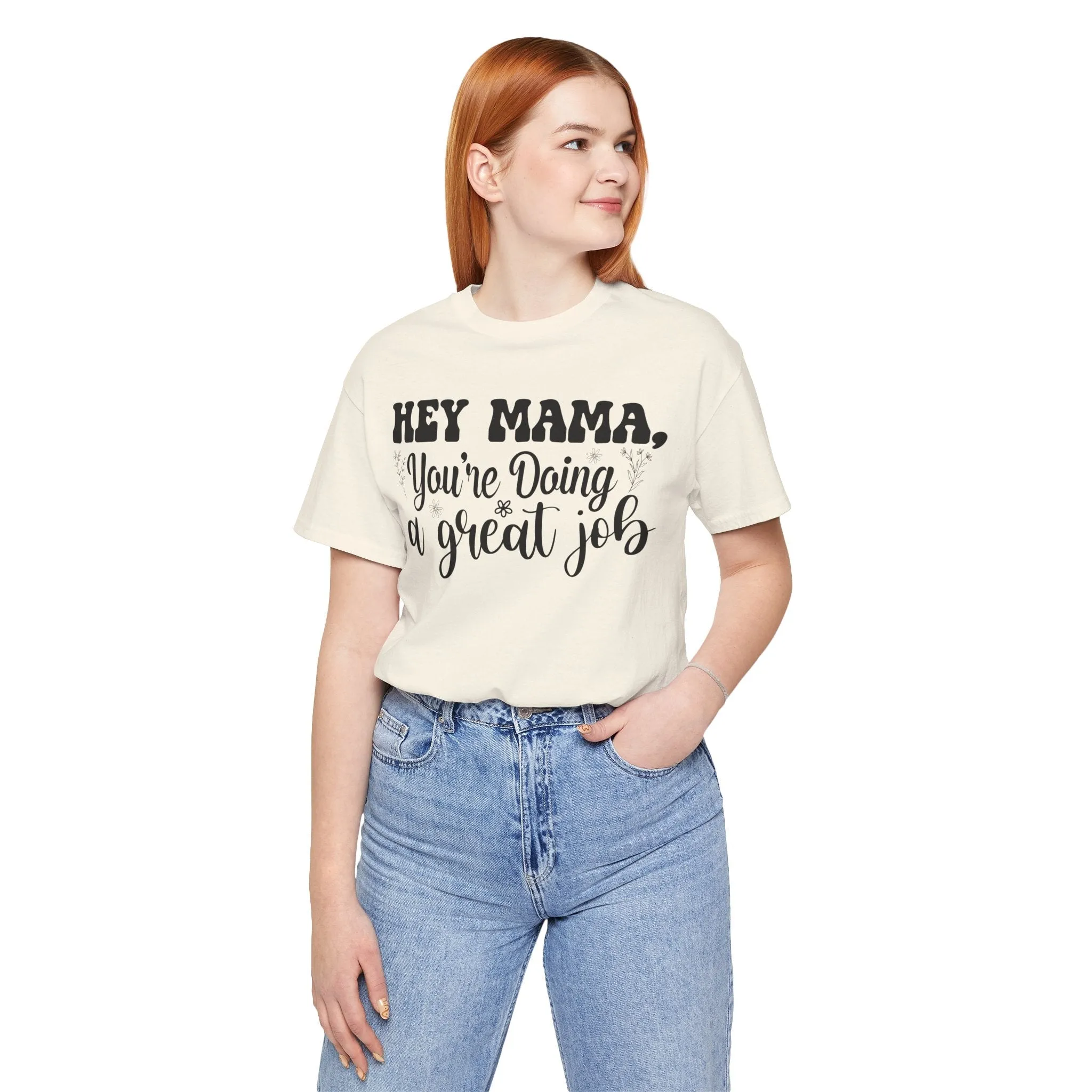Mom Tee, Mom Doing A Great Job, Mothers Day, Mom Shirt, Jersey Short Sleeve Tee