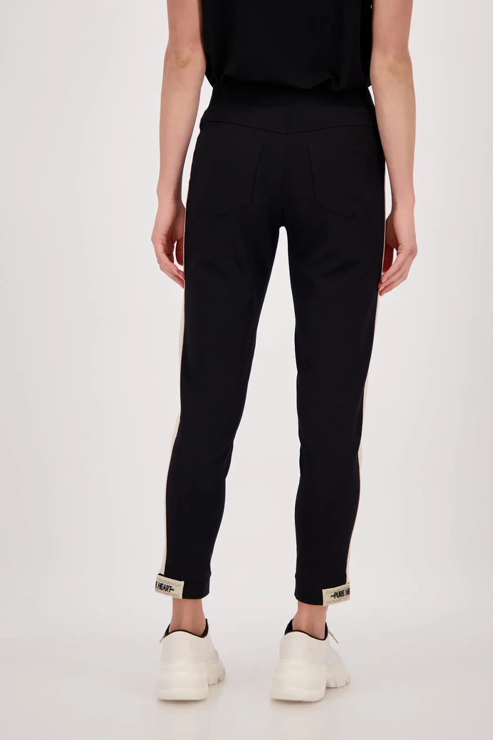 Monari Drawstring Pants with Side Stripe M407502