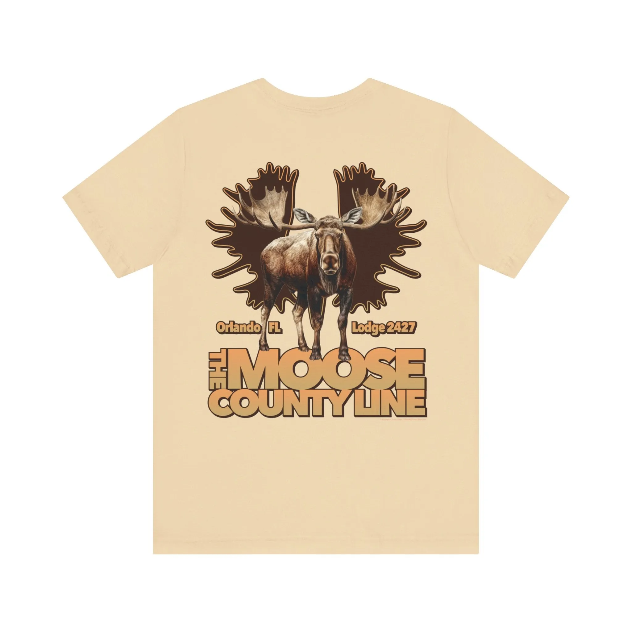 Moose Lodge 2427 - Moose Antlers - Unisex T-Shirt (Front & Back Print)