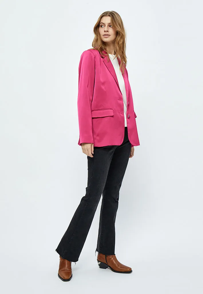 MSJustina Sateen Blazer - Super Pink