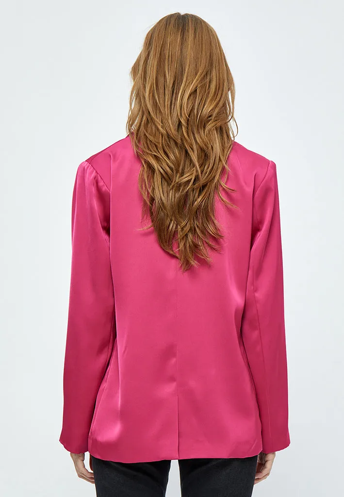 MSJustina Sateen Blazer - Super Pink
