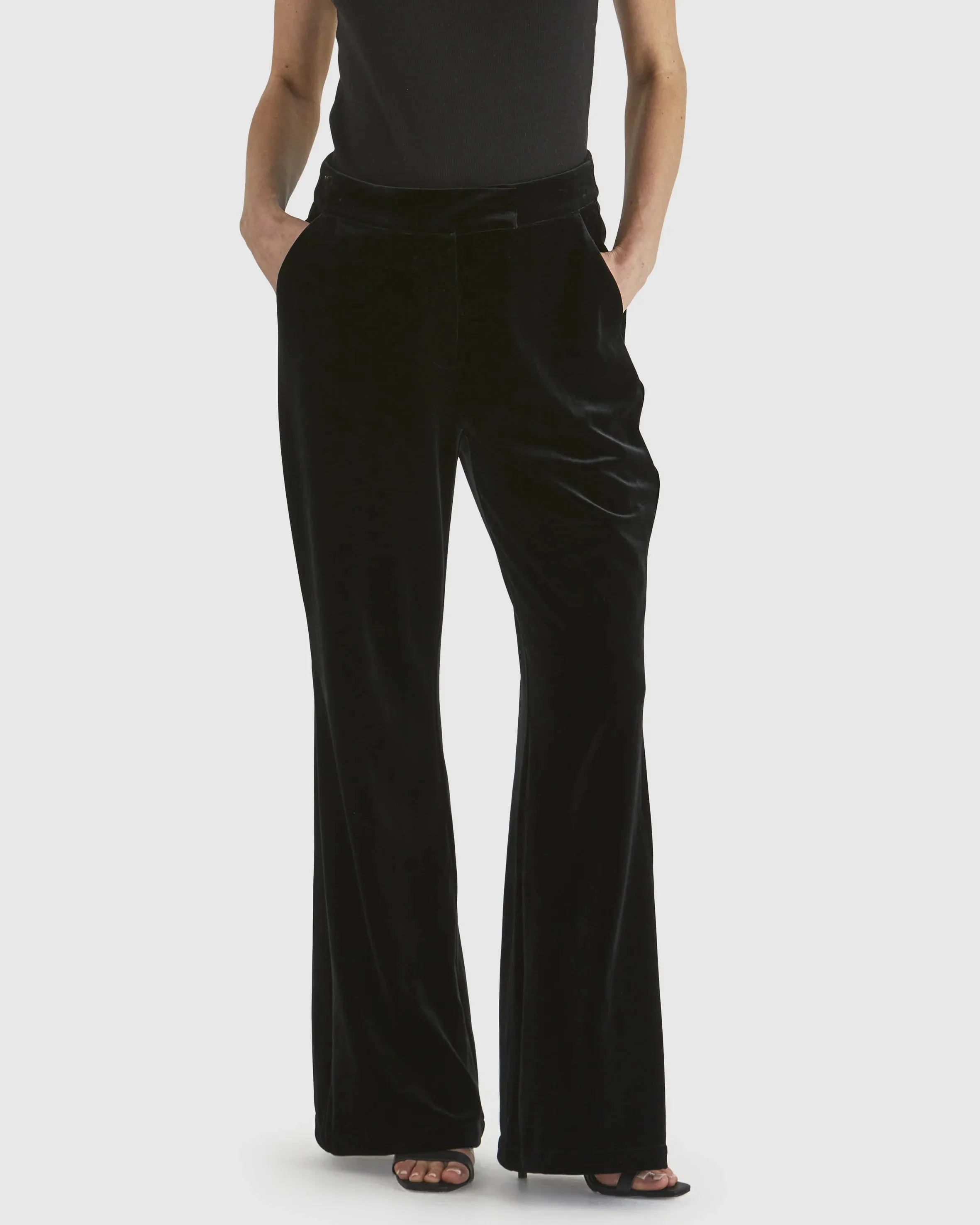 Mustang Sally Velvet Pants -  Black