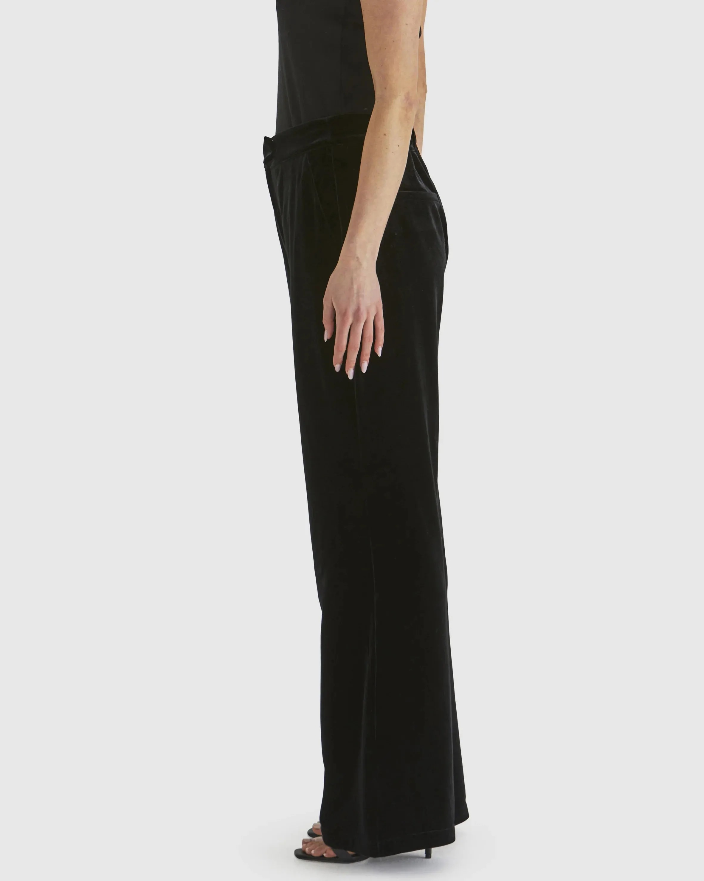 Mustang Sally Velvet Pants -  Black