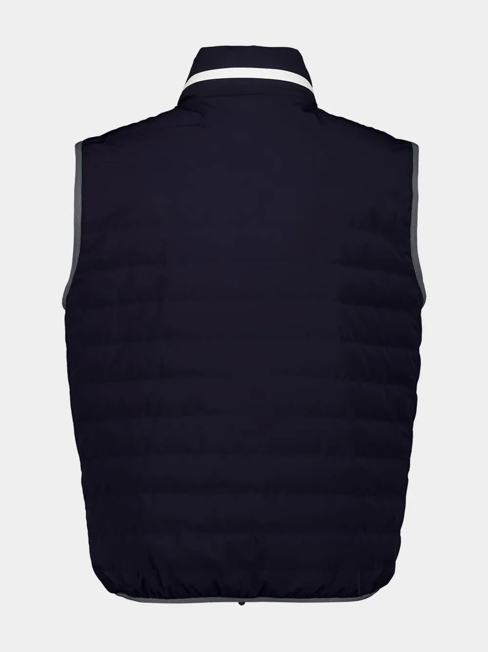 Navy Bonded Nylon Down Vest