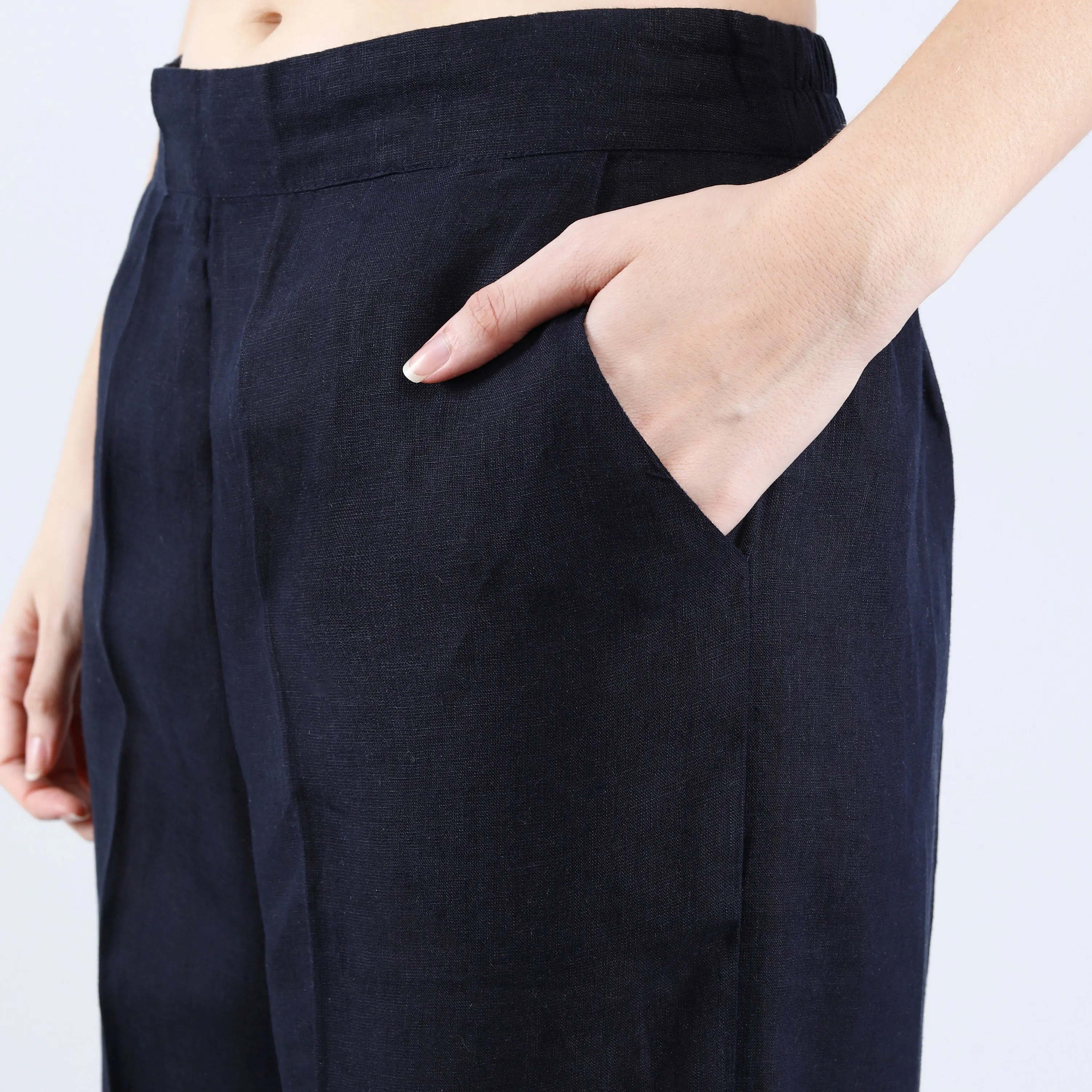 Navy Solid Pant