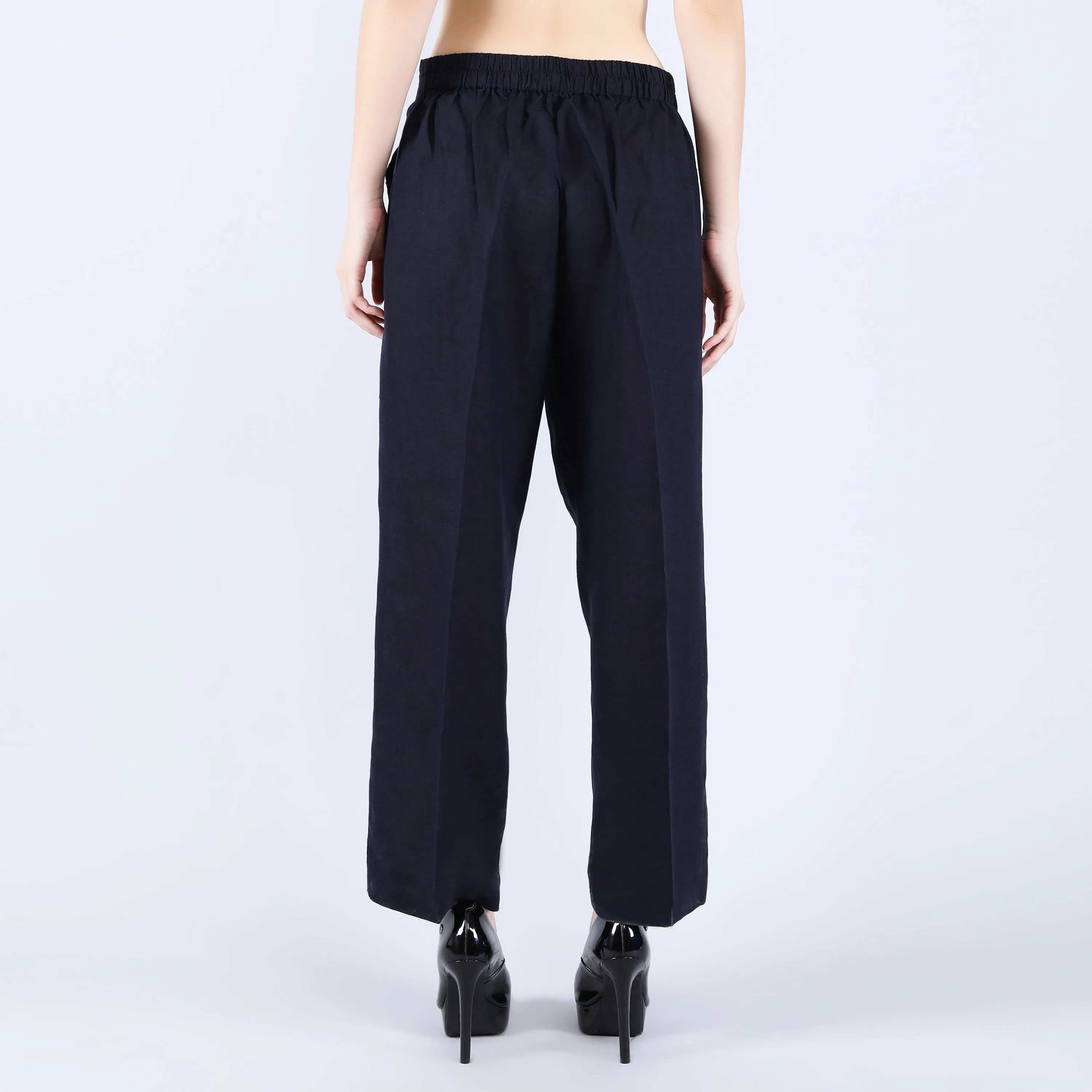 Navy Solid Pant