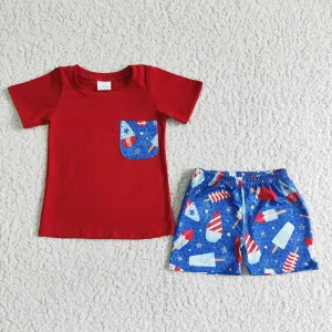 NEW 4th of July shorts set 12-18 months