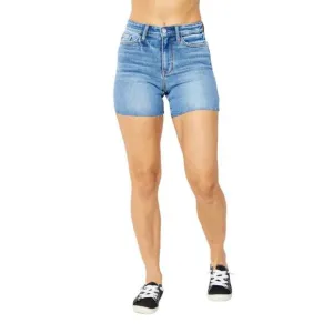 NEW JUDY BLUE high waist shorts in blue