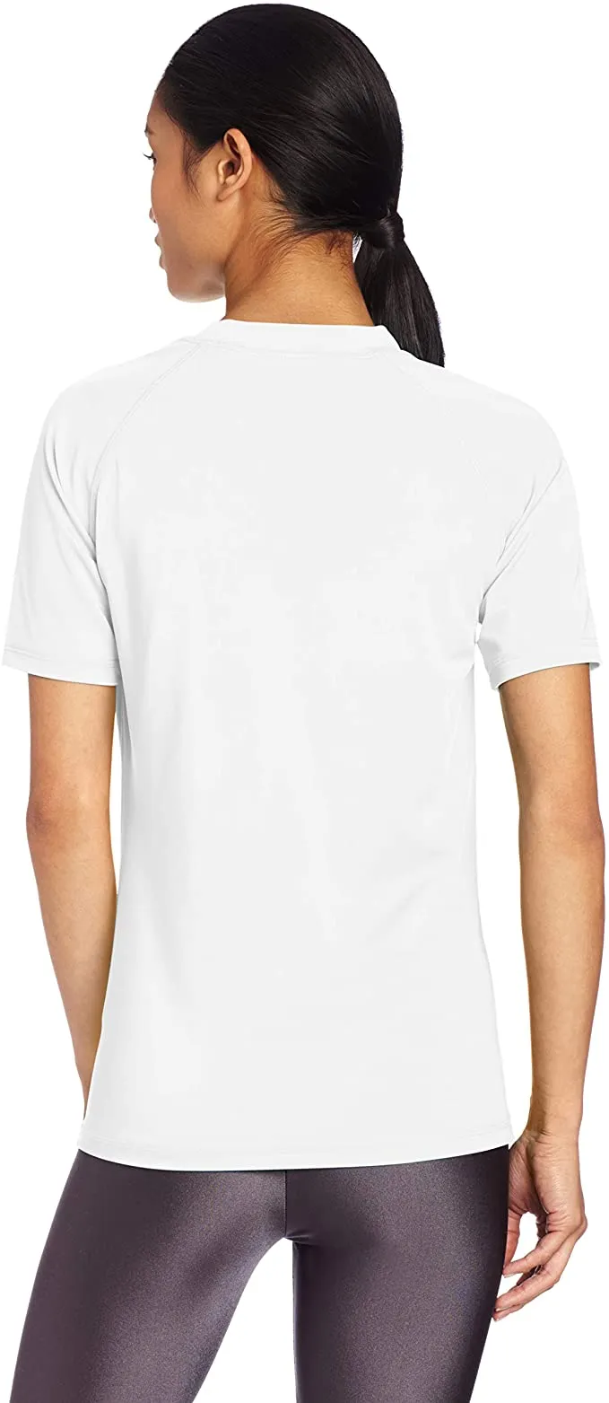 New Kanu Surf Women's Breeze ii Rashguard Solid UPF 50  Rashguard Tee in White, Sz L!