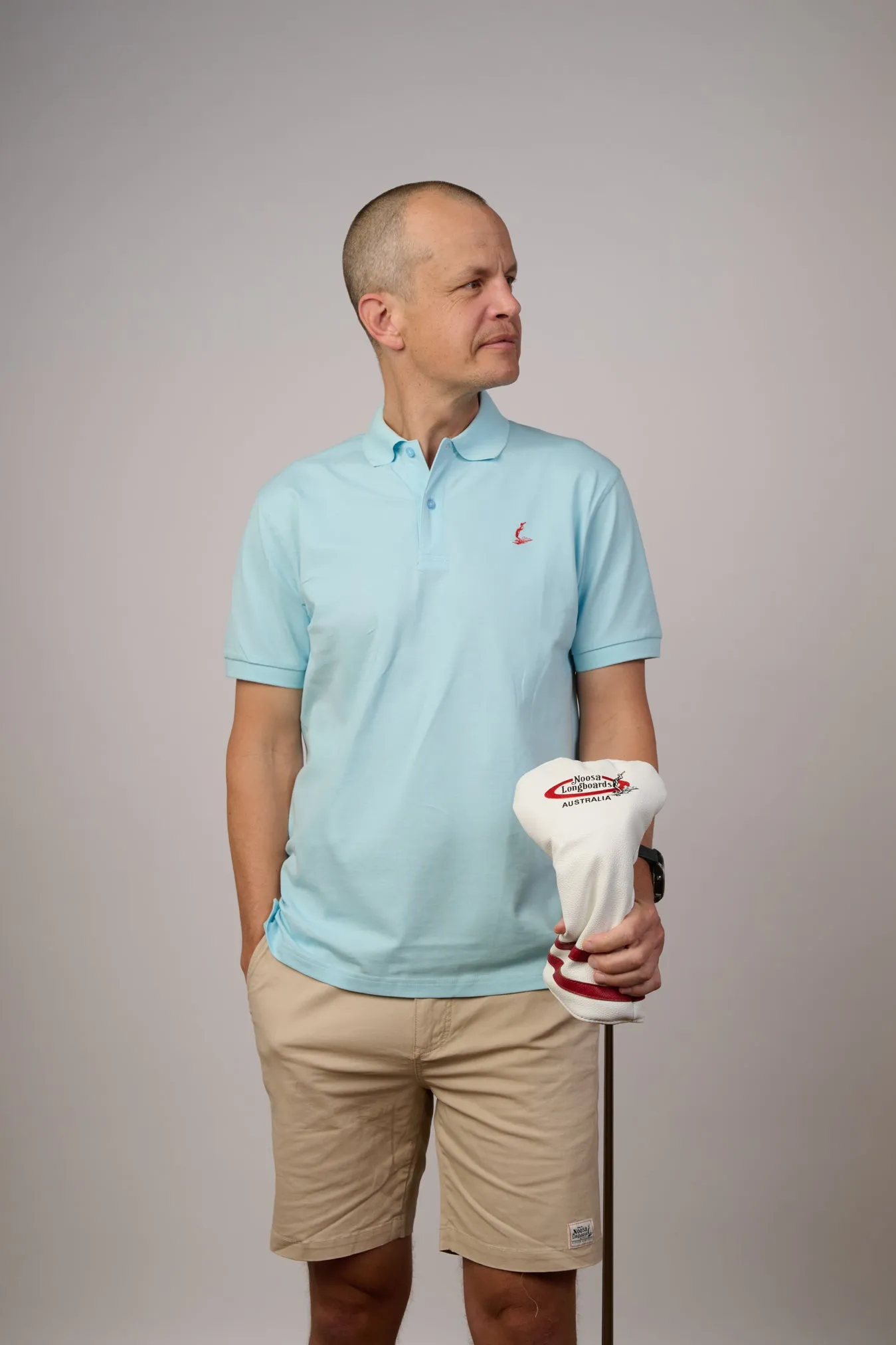 NL Embroidered Polo Light Blue