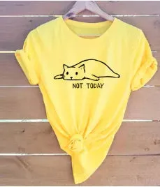 Not Today Lazy Cat Shirt