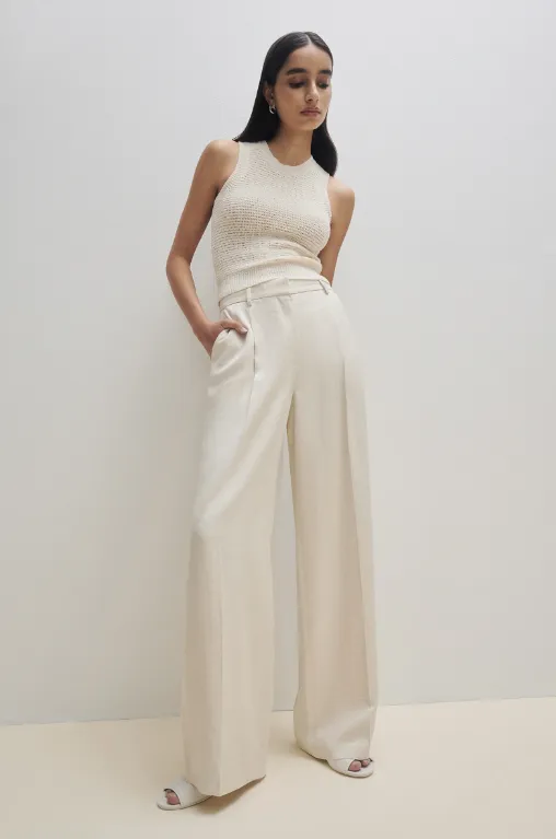 Nude Lucy Logan Tailored Pant - Bone