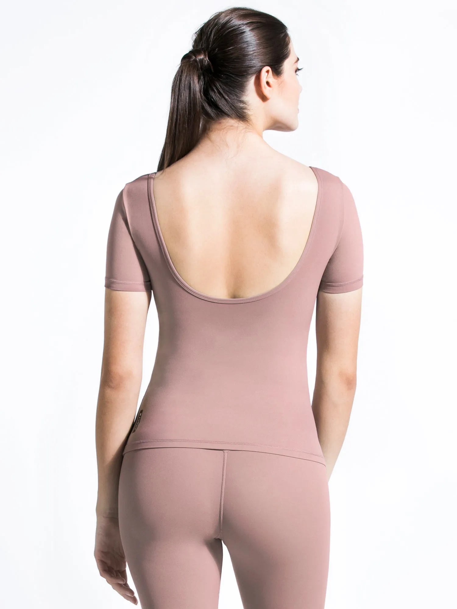 NUDE SHAPE TEE, ASH MAUVE