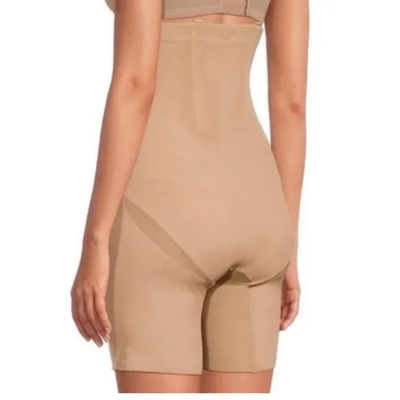 NWT Honeylove Super Power Shorts Size 1X Sand Tan
