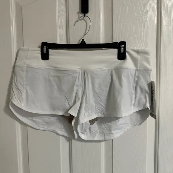 NWT Lululemon Speed Up Short *2.5&quot; White Size 12
