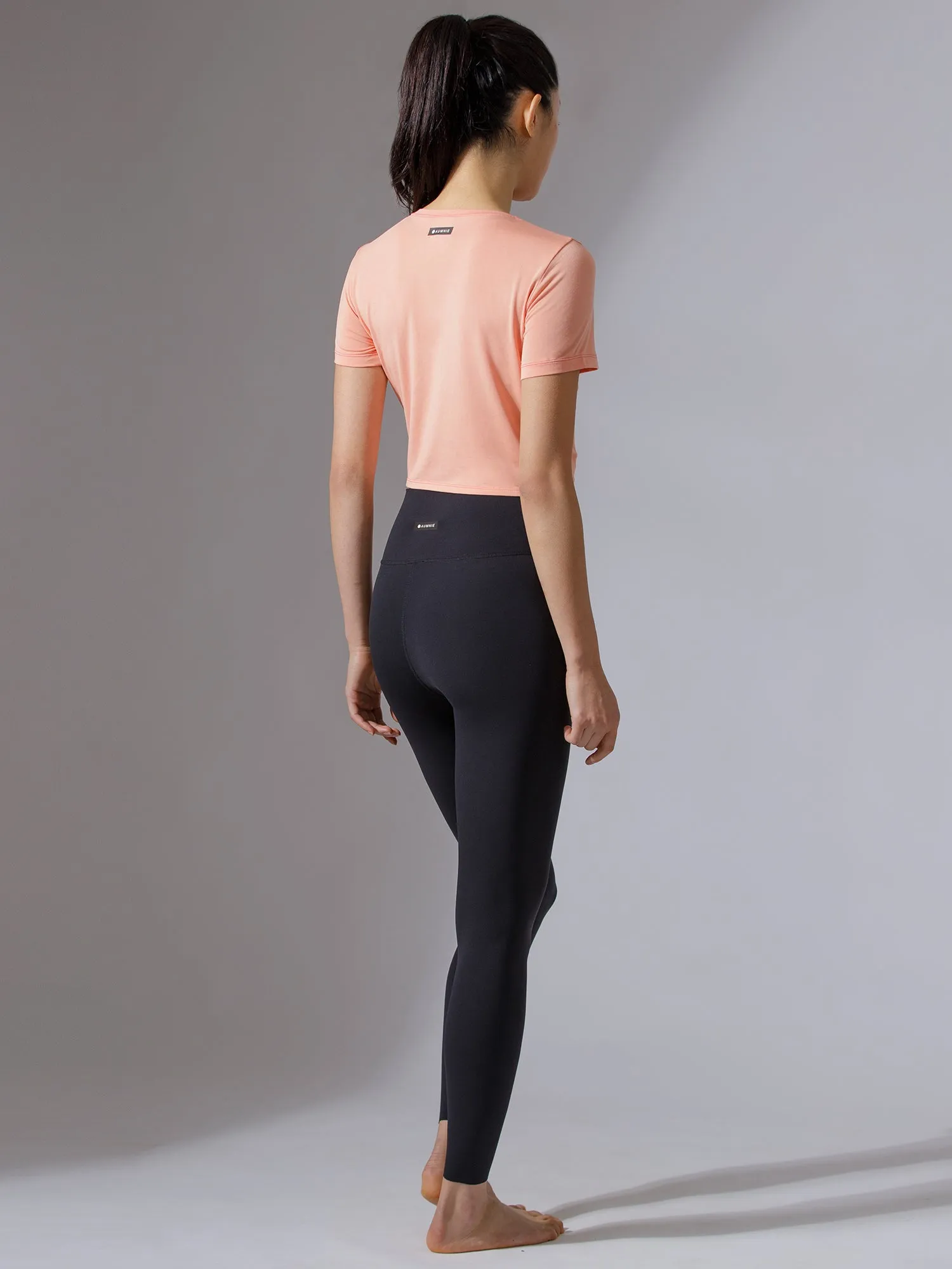 OFF TO THE SIDE SHORT SLEEVE TEE, PEACH