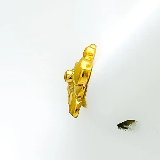 Opulent Dainty 22k Gold Top Earrings