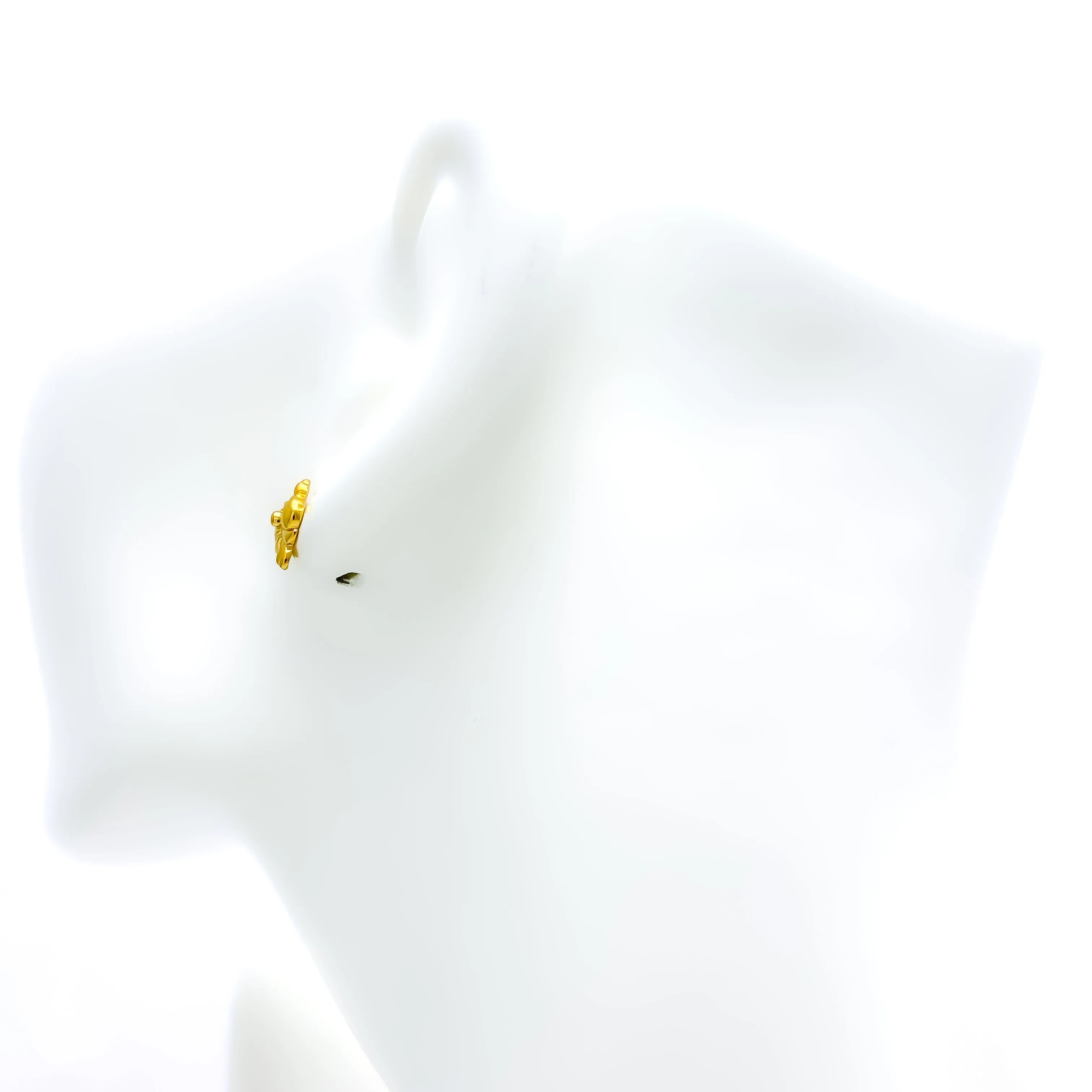 Opulent Dainty 22k Gold Top Earrings
