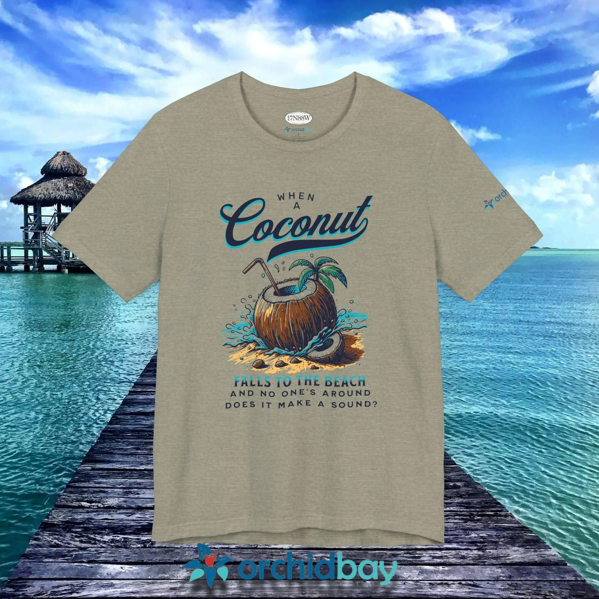Orchid Bay | Unisex Short Sleeve Tee | When a Coconut Falls