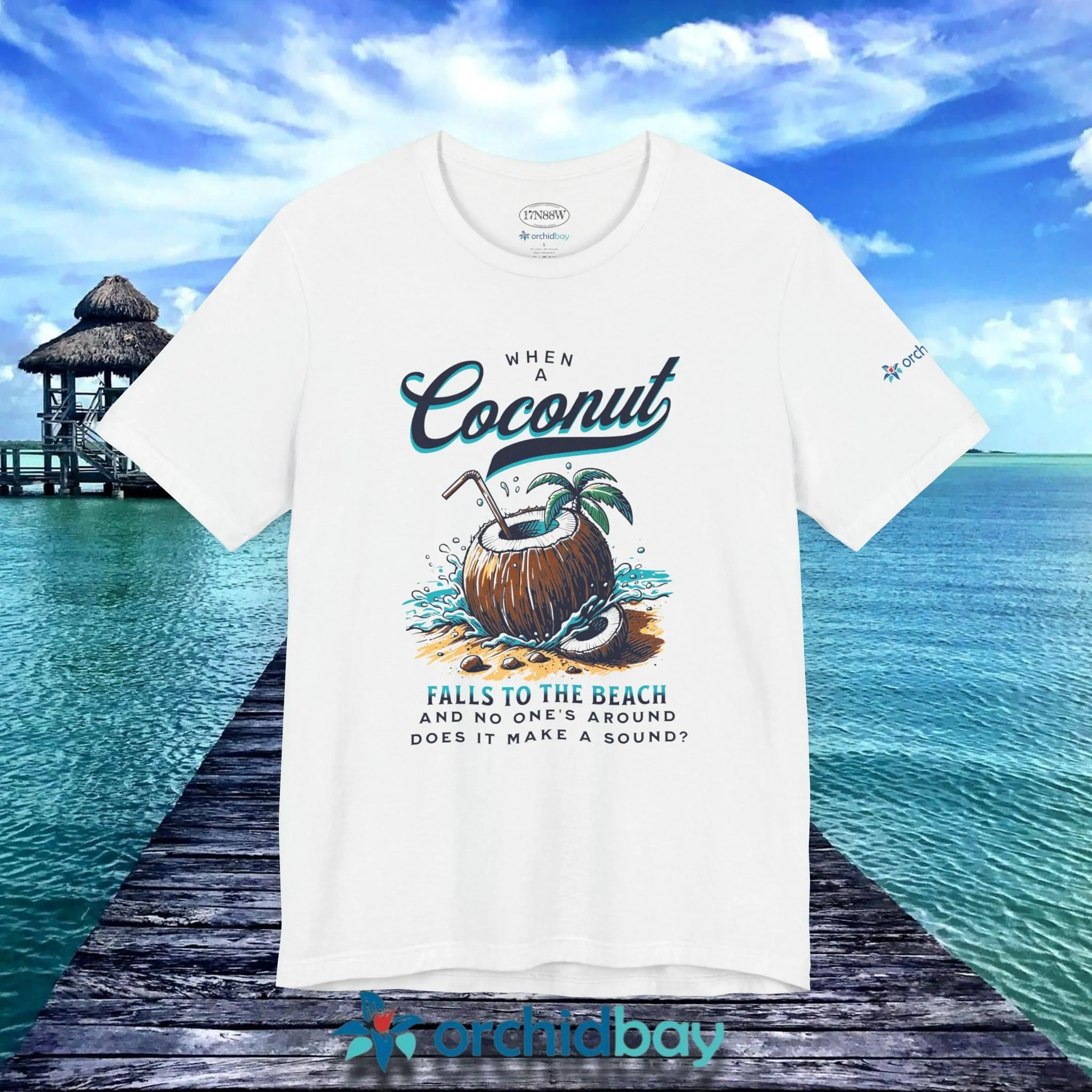 Orchid Bay | Unisex Short Sleeve Tee | When a Coconut Falls