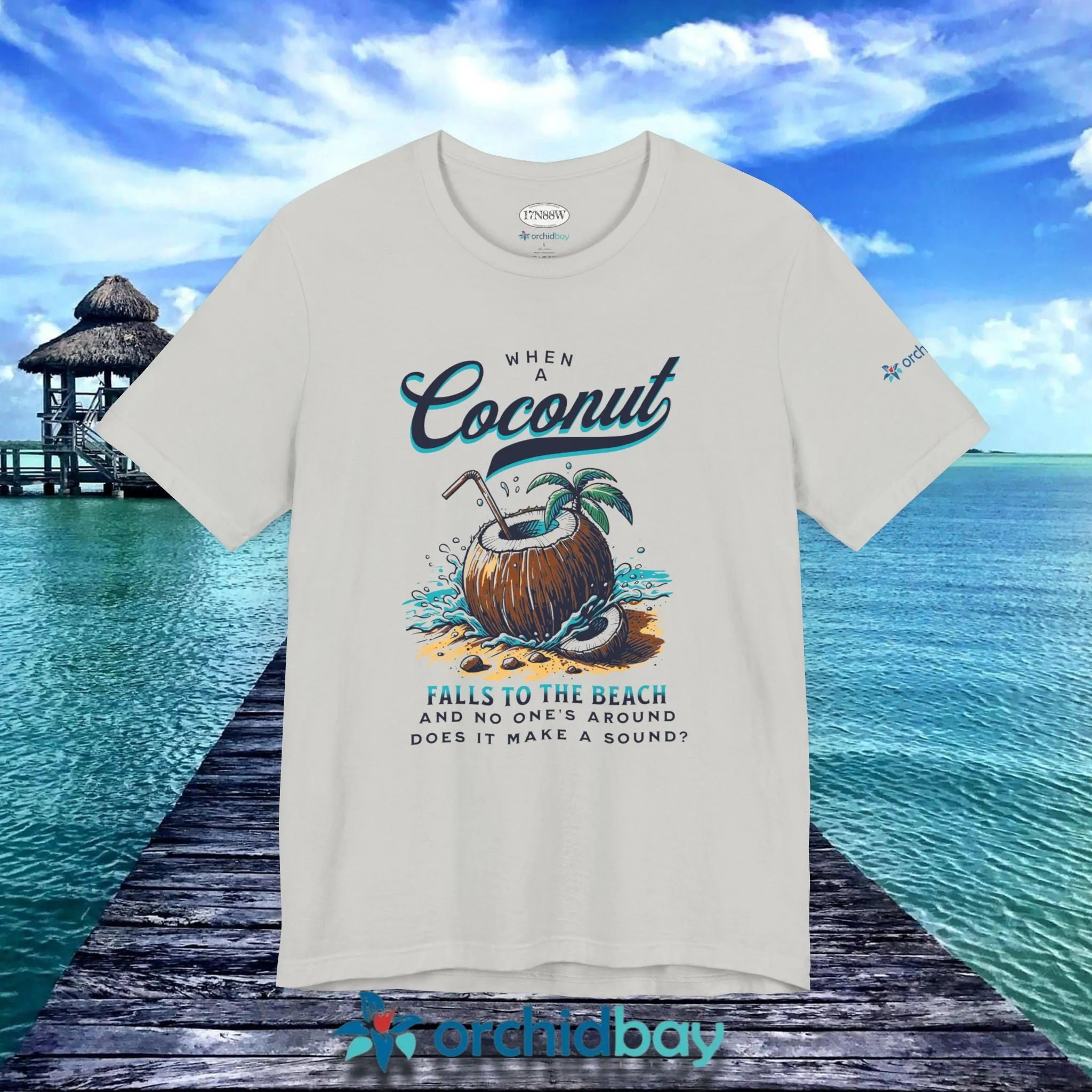 Orchid Bay | Unisex Short Sleeve Tee | When a Coconut Falls