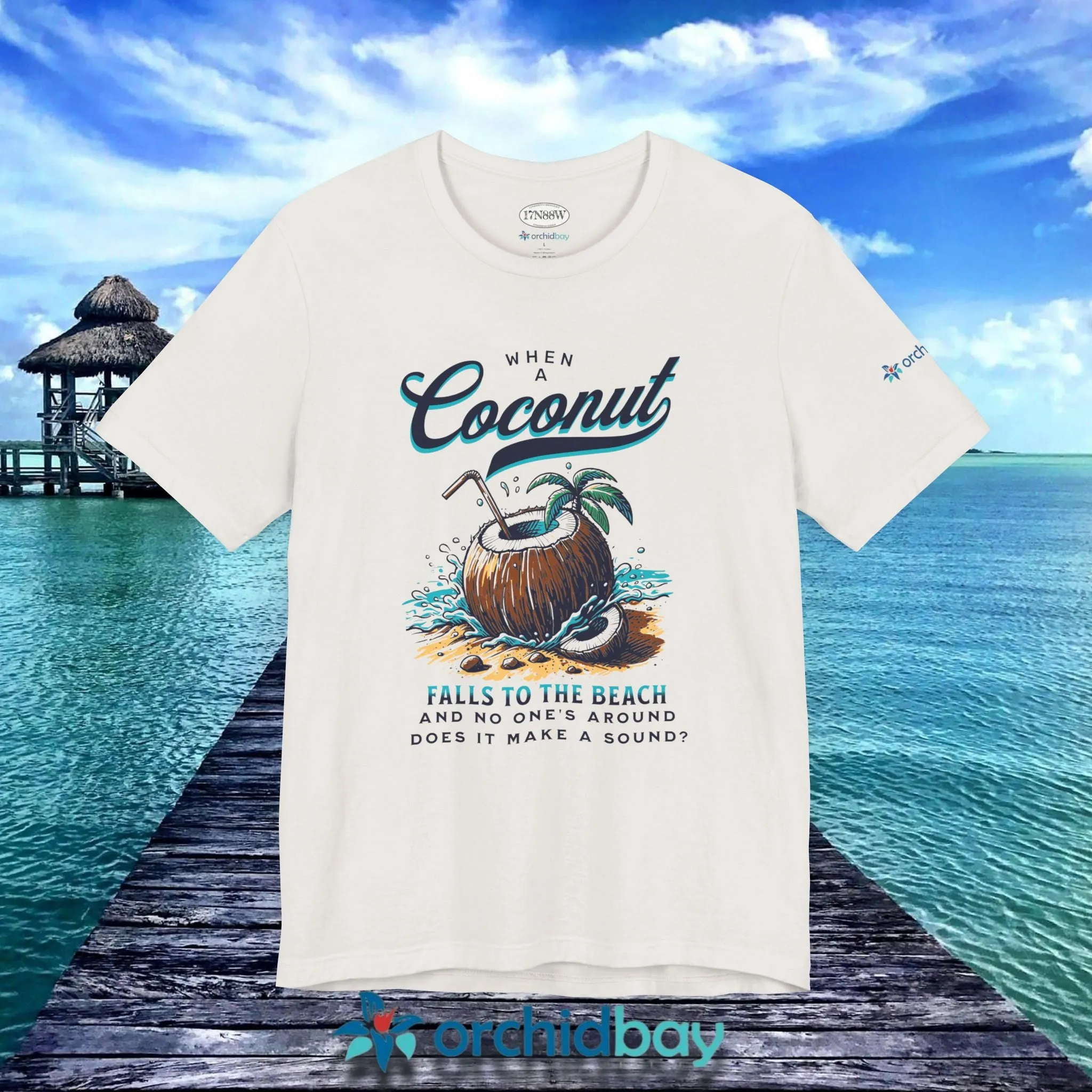 Orchid Bay | Unisex Short Sleeve Tee | When a Coconut Falls