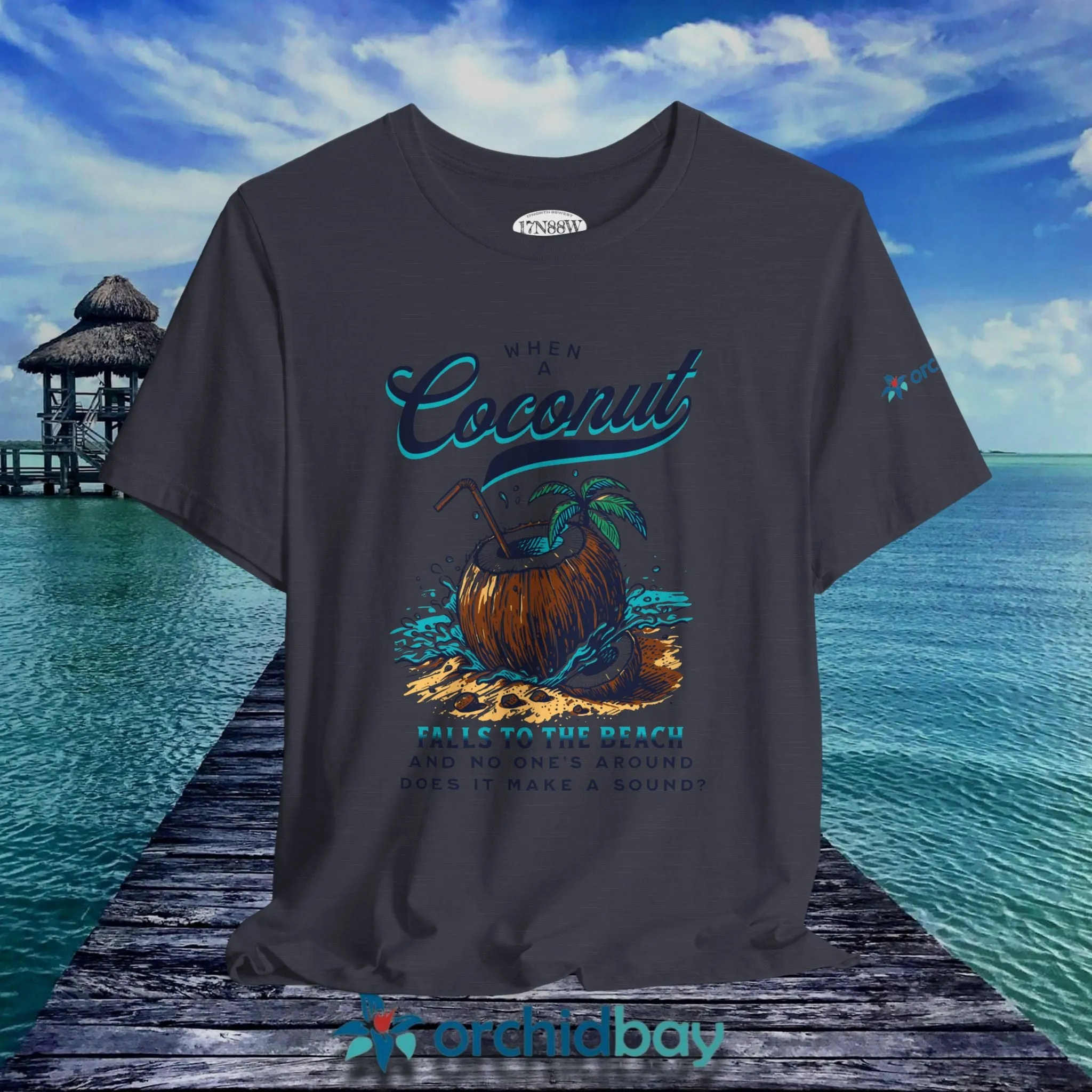 Orchid Bay | Unisex Short Sleeve Tee | When a Coconut Falls