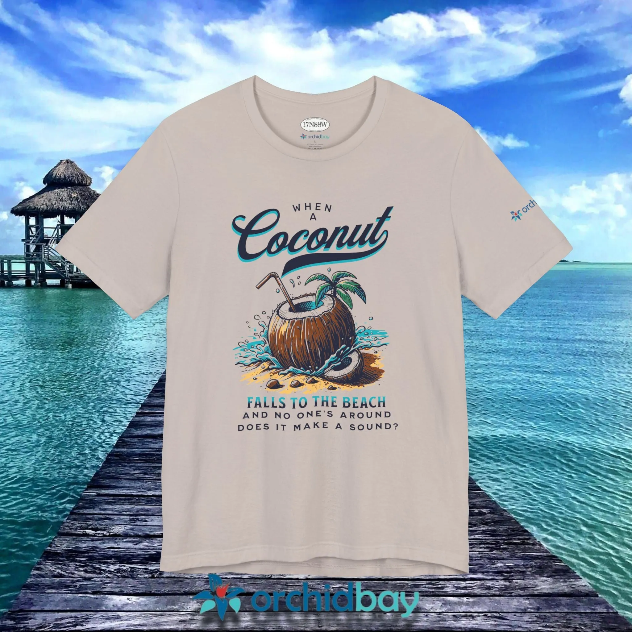 Orchid Bay | Unisex Short Sleeve Tee | When a Coconut Falls