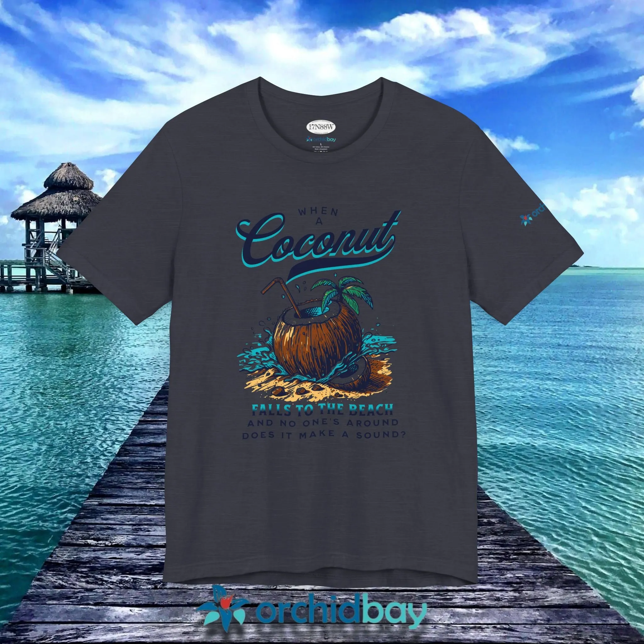Orchid Bay | Unisex Short Sleeve Tee | When a Coconut Falls