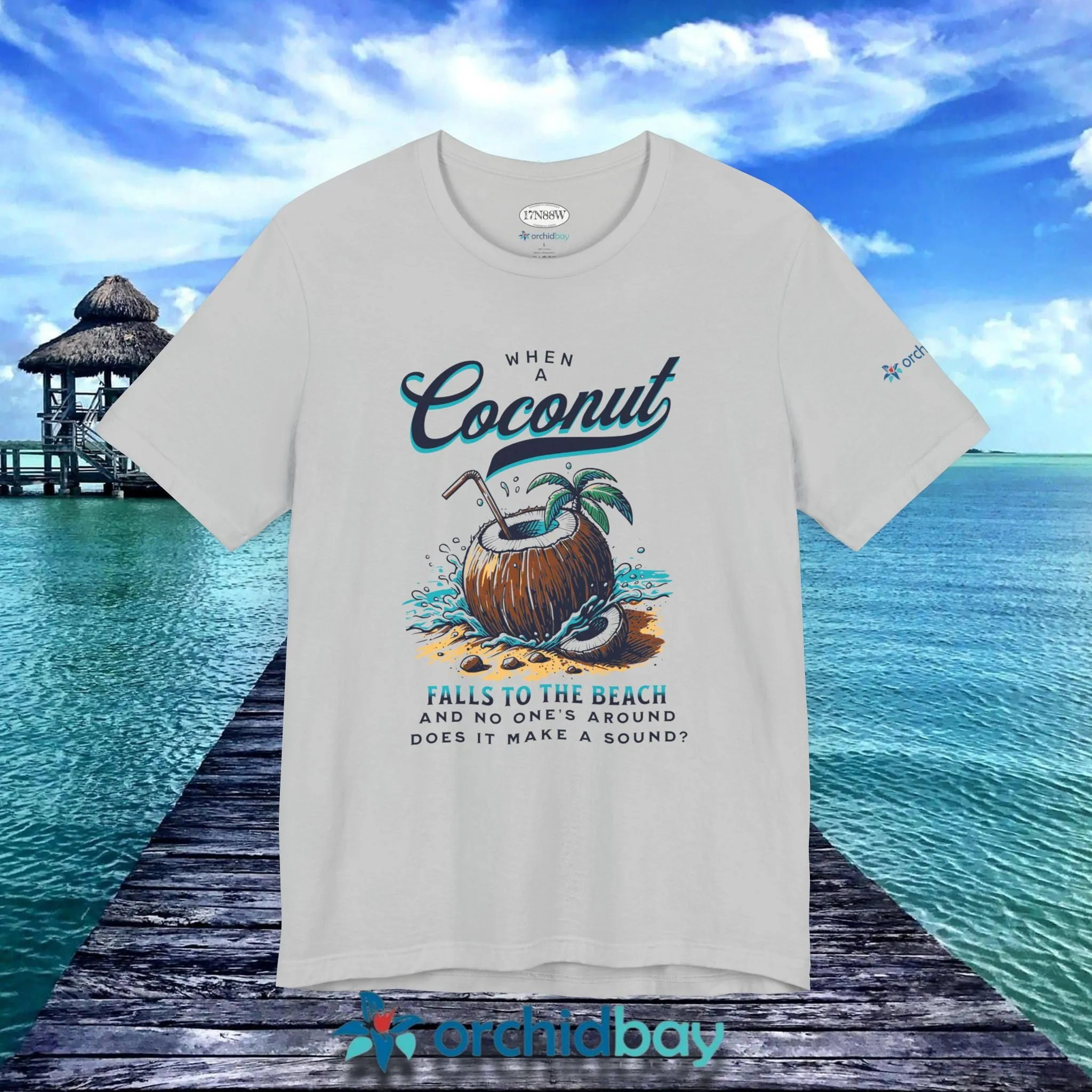 Orchid Bay | Unisex Short Sleeve Tee | When a Coconut Falls