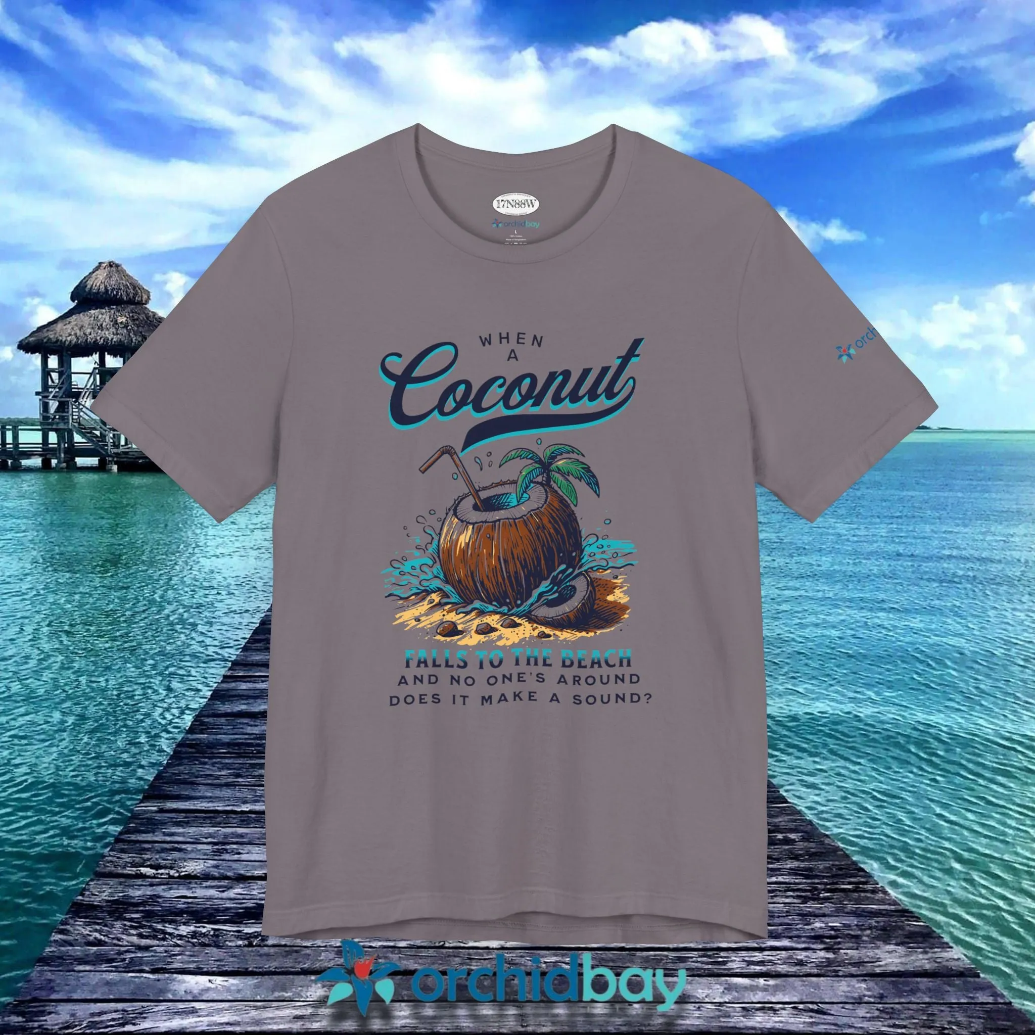 Orchid Bay | Unisex Short Sleeve Tee | When a Coconut Falls