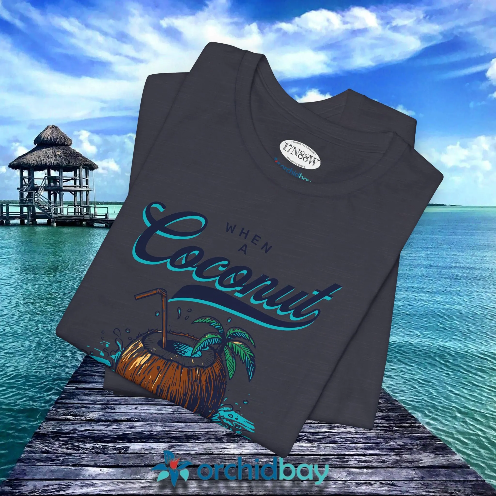 Orchid Bay | Unisex Short Sleeve Tee | When a Coconut Falls