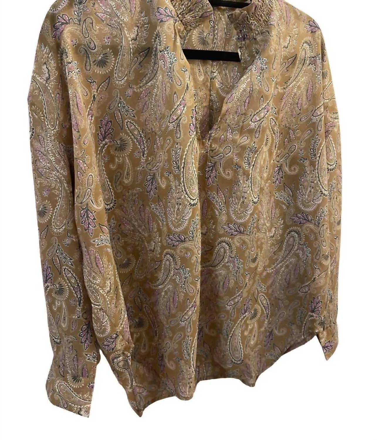 Paisley Blouse In Light Brown