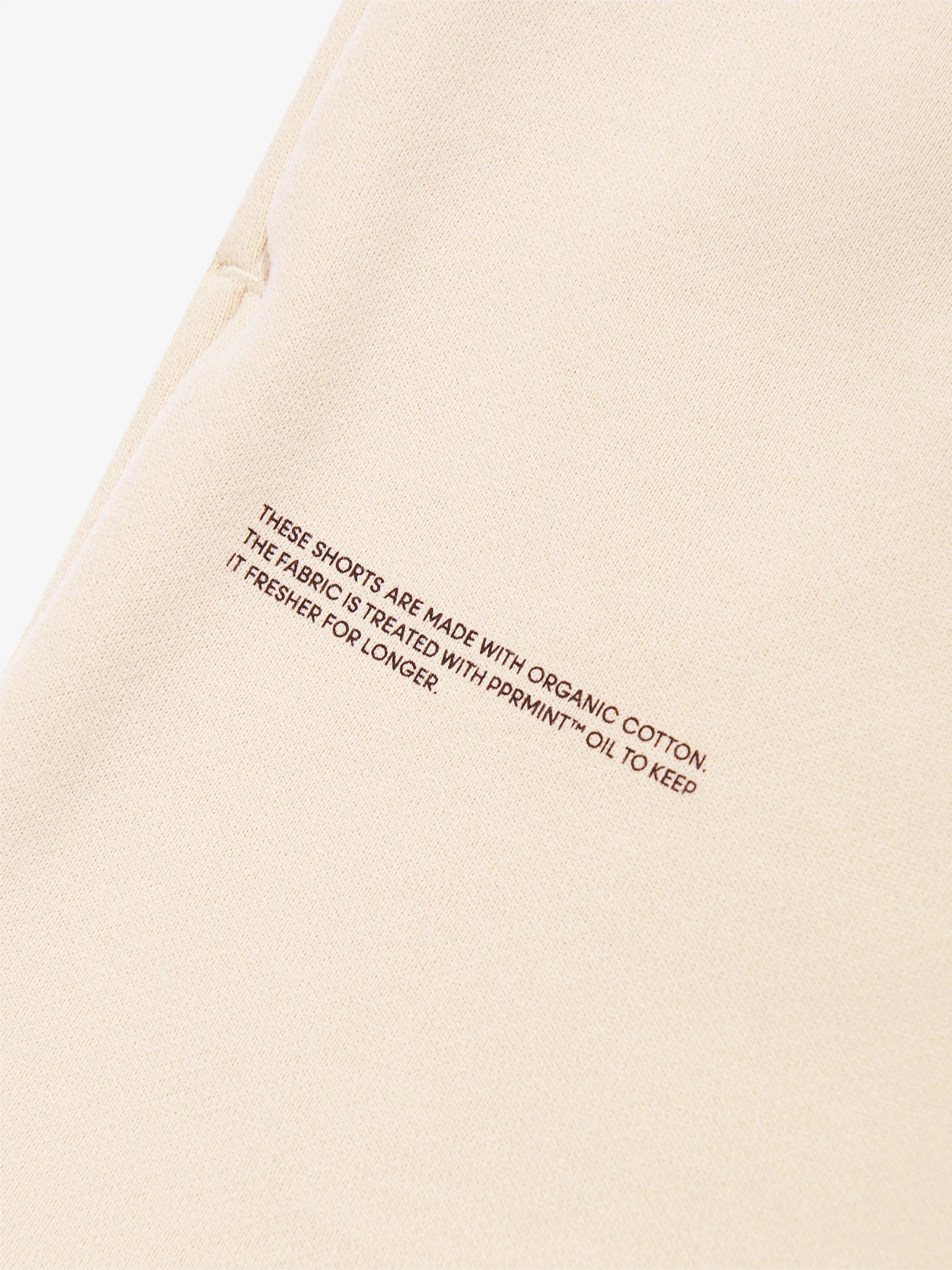 PANGAIA Kids 365 Midweight Long Shorts in Beige