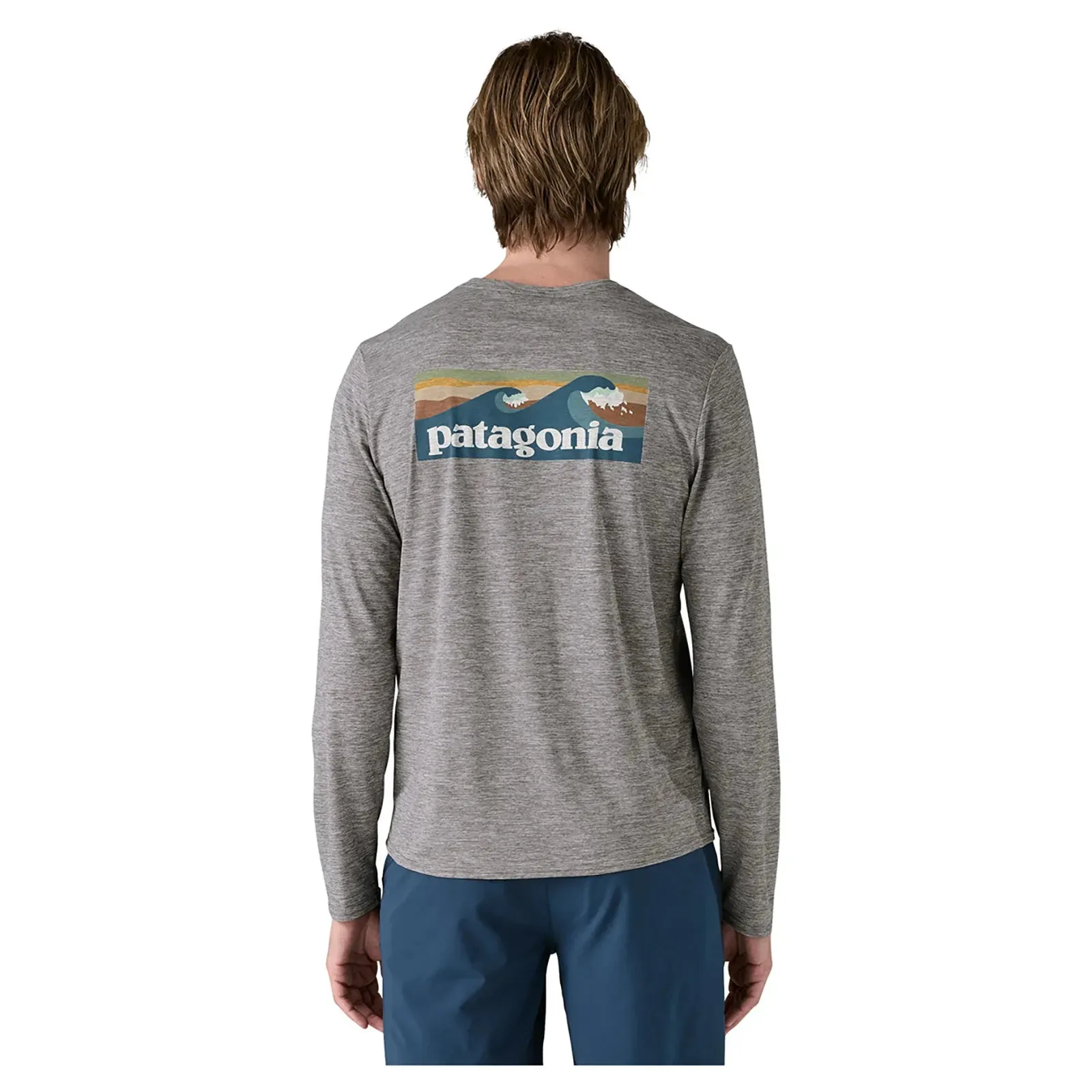 Patagonia Men's Long Sleeved Capilene Cool Daily Graphic Shirt - Waters - BLAF