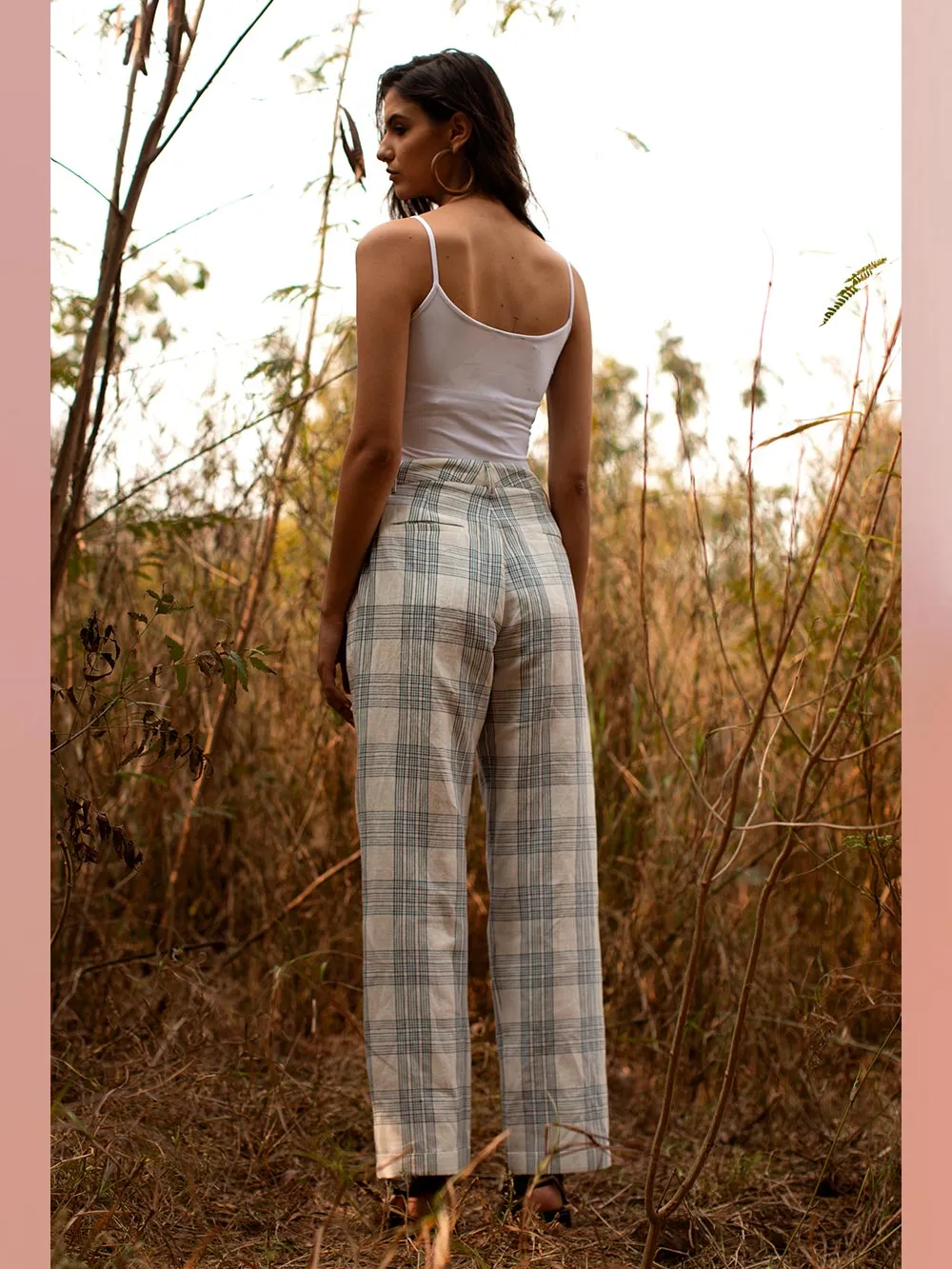 Payal Pratap   -   Alec Tailored Pants  I  Check Pants With Pockets