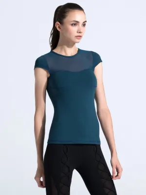 PEARL TEE, LAKE/LAKE MESH