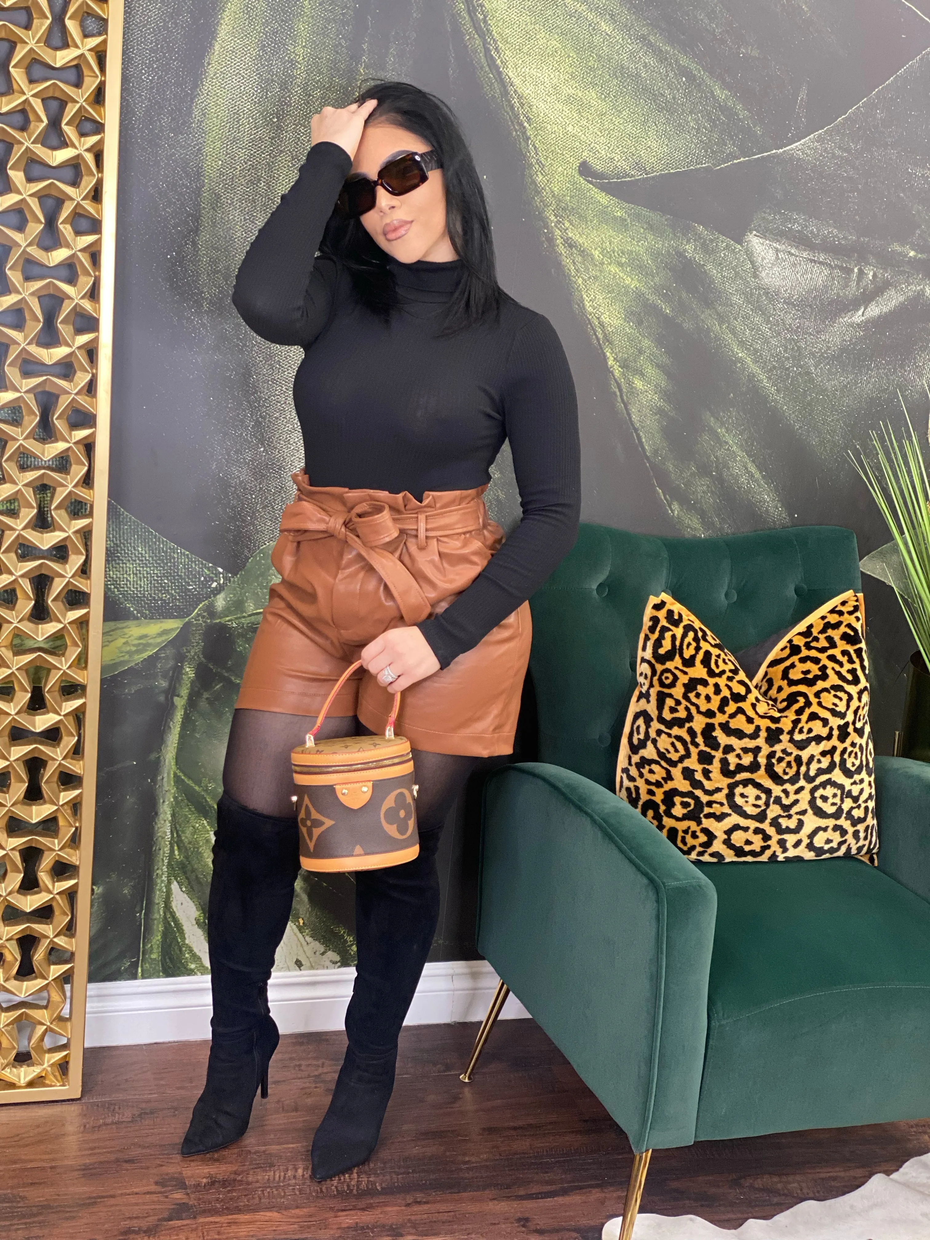 Perfect Piece Leather Shorts