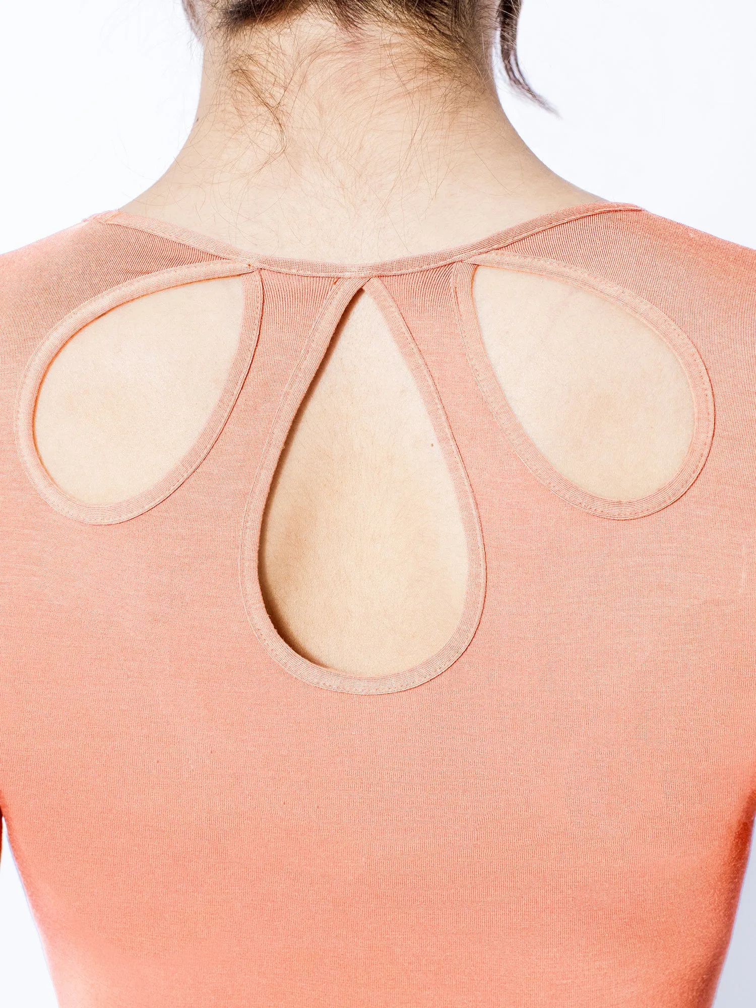 PETAL LONG SLEEVE TEE, PEACH