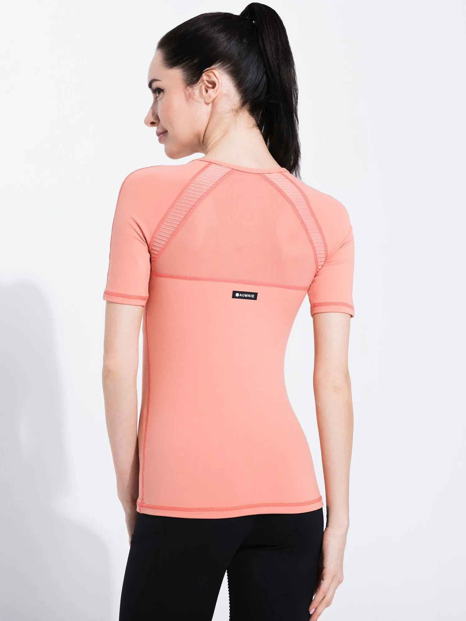 PLEATED MESH TEE, CALIFORNIA