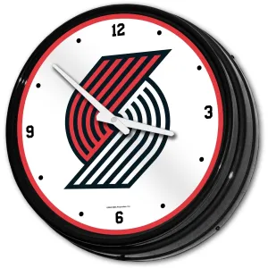Portland Trail Blazers: Retro Lighted Wall Clock