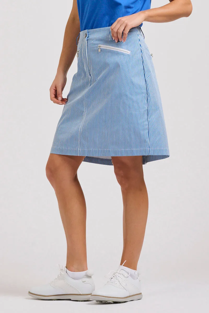 Portsea Skort - Cobolt Blue Stripe