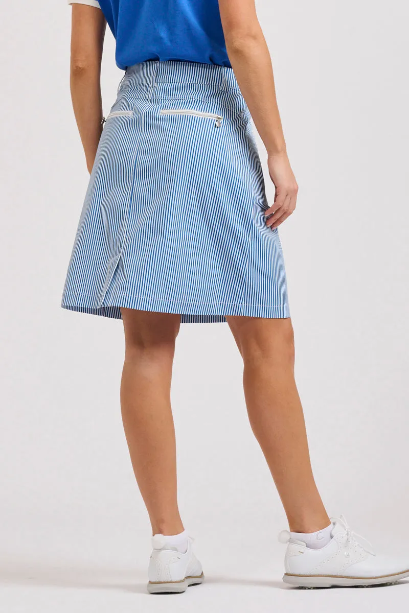 Portsea Skort - Cobolt Blue Stripe