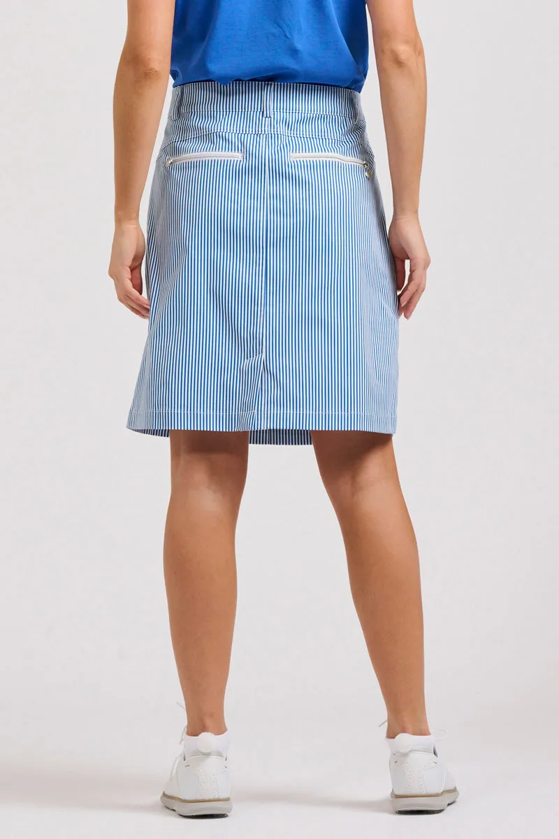Portsea Skort - Cobolt Blue Stripe
