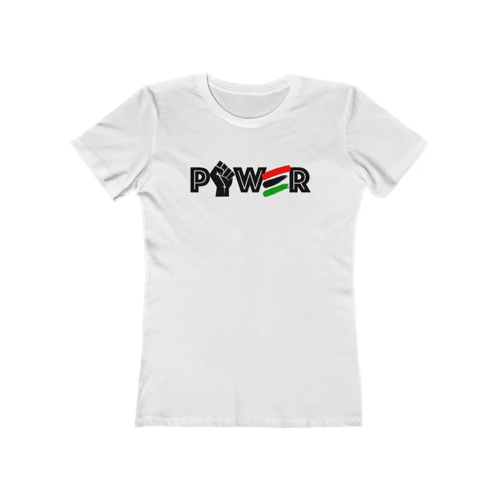Power Short Sleeve Soft Scoop Womans T-Shirt
