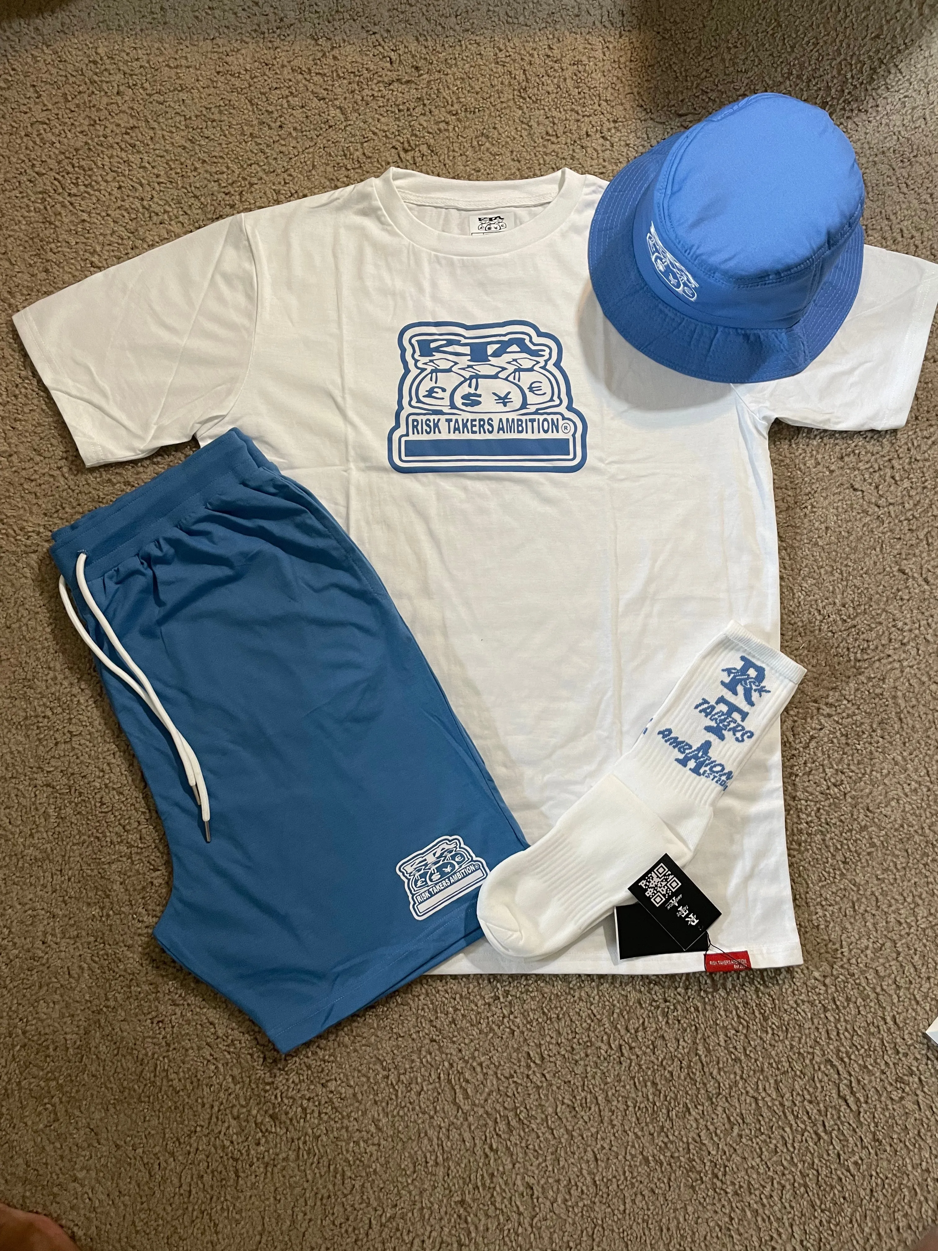 PREMIUM QUALITY RTA 2 PIECE T-SHIRT AND SHORTS SETS